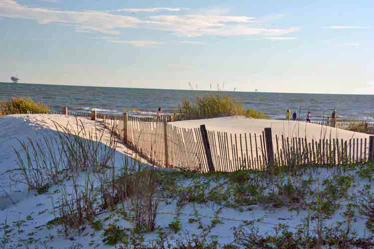 white sand dunes